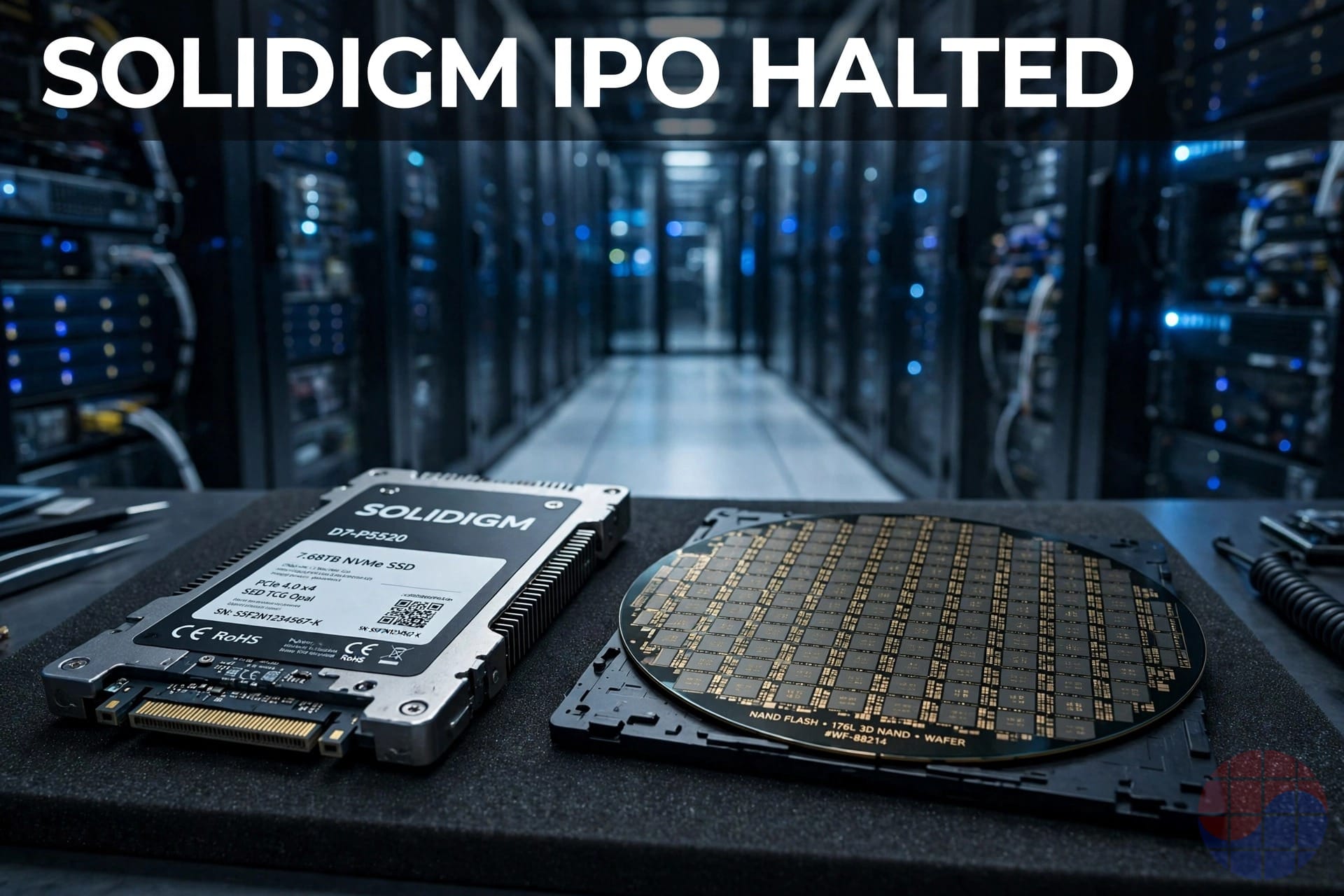 SK hynix Solidigm IPO review halted - enterprise SSD and NAND wafer, October 2026