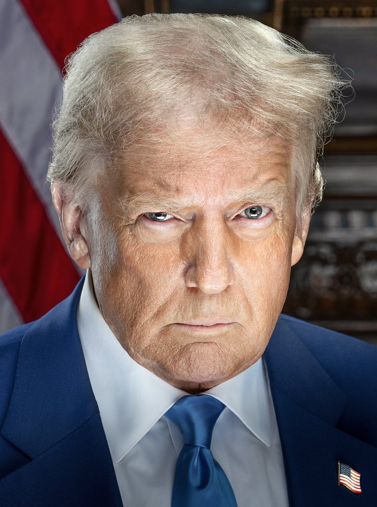 Retrato oficial del presidente de Estados Unidos, Donald Trump, 2025