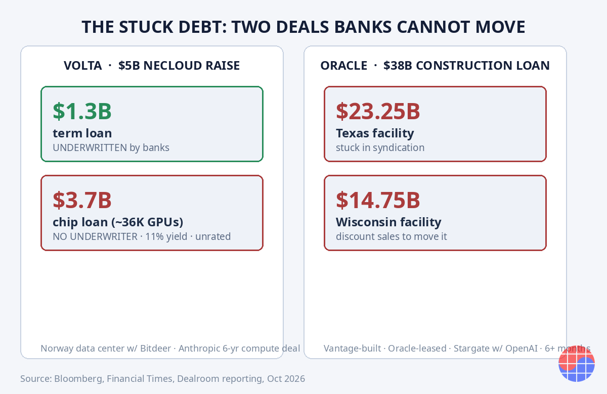Estructura de las operaciones de Volta ($5.000 M) y Oracle ($38.000 M)