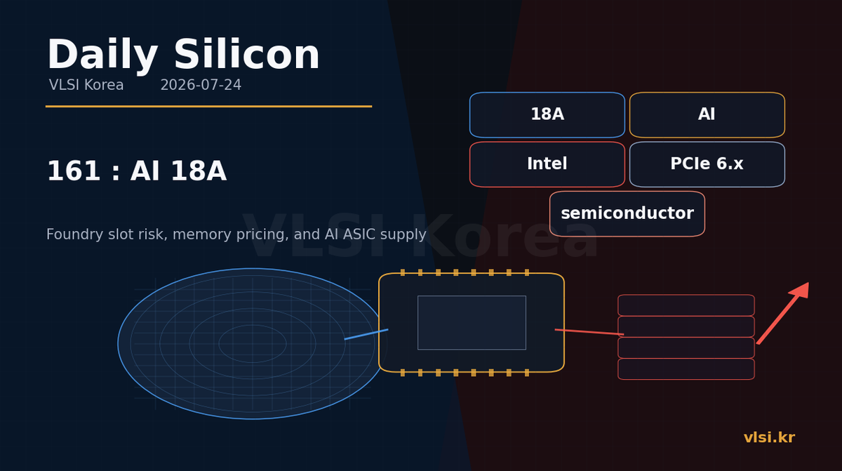 Daily Silicon: 인텔 161억달러: AI 반도체 설계와 18A