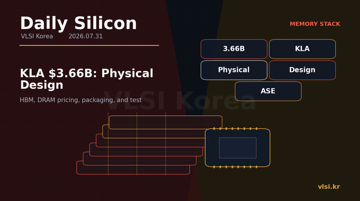 Daily Silicon: KLA $3.66B: 반도체 설계·Physical Design 비용