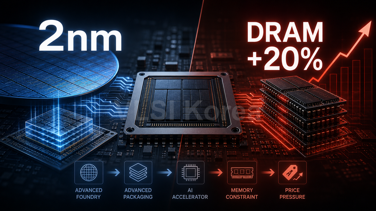 Daily Silicon: 삼성전자 2nm와 DRAM 20%: AI 반도체 가격 재편