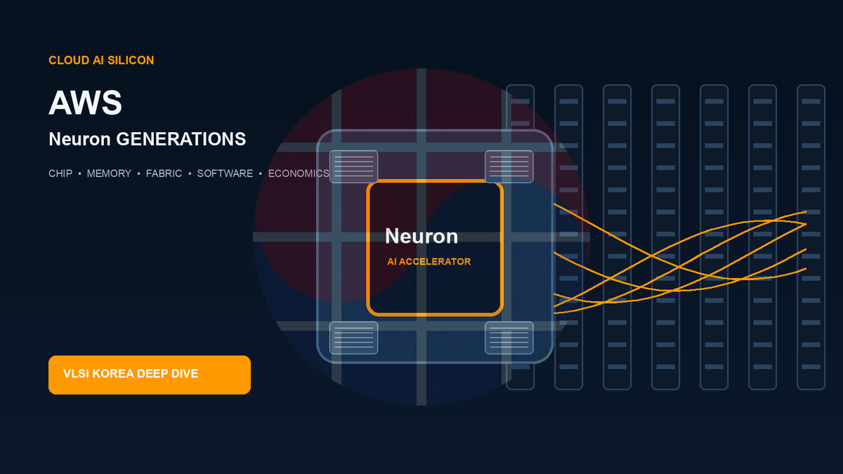 AWS Neuron generational architecture editorial illustration