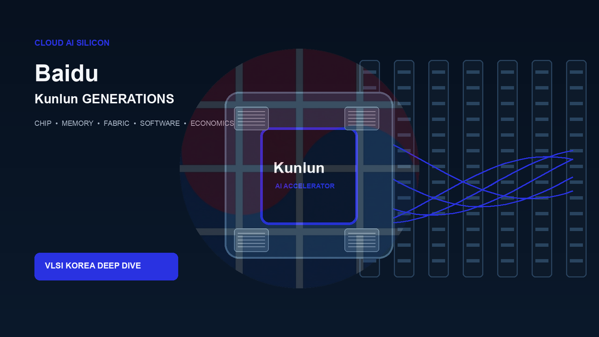 Baidu Kunlun generational architecture editorial illustration