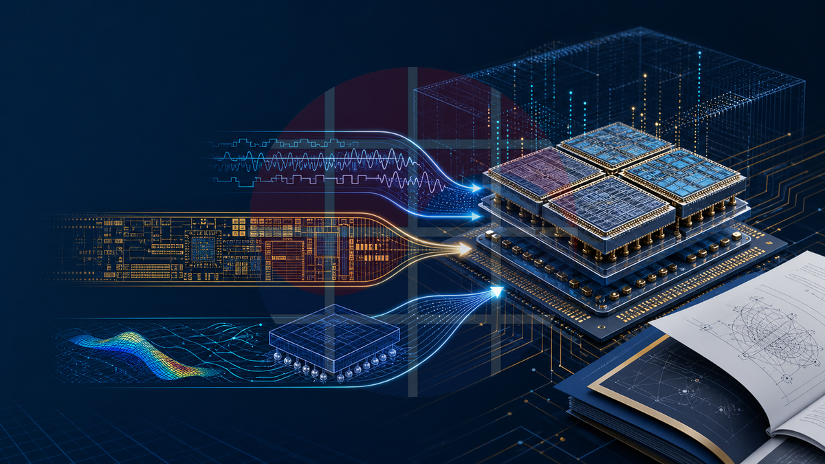 Abstract EDA workflows, multiphysics analysis and technical documents converging on a multi-die semiconductor system
