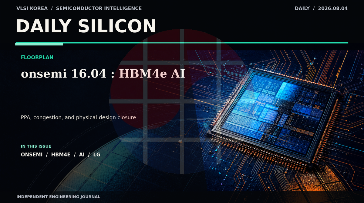Daily Silicon: onsemi $1.604B: NVIDIA HBM4e and AI Chip Design