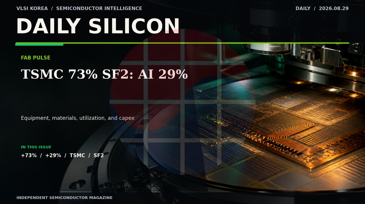 Daily Silicon: TSMC at 73%, Samsung SF2: AI Foundry Revenue Up 29%