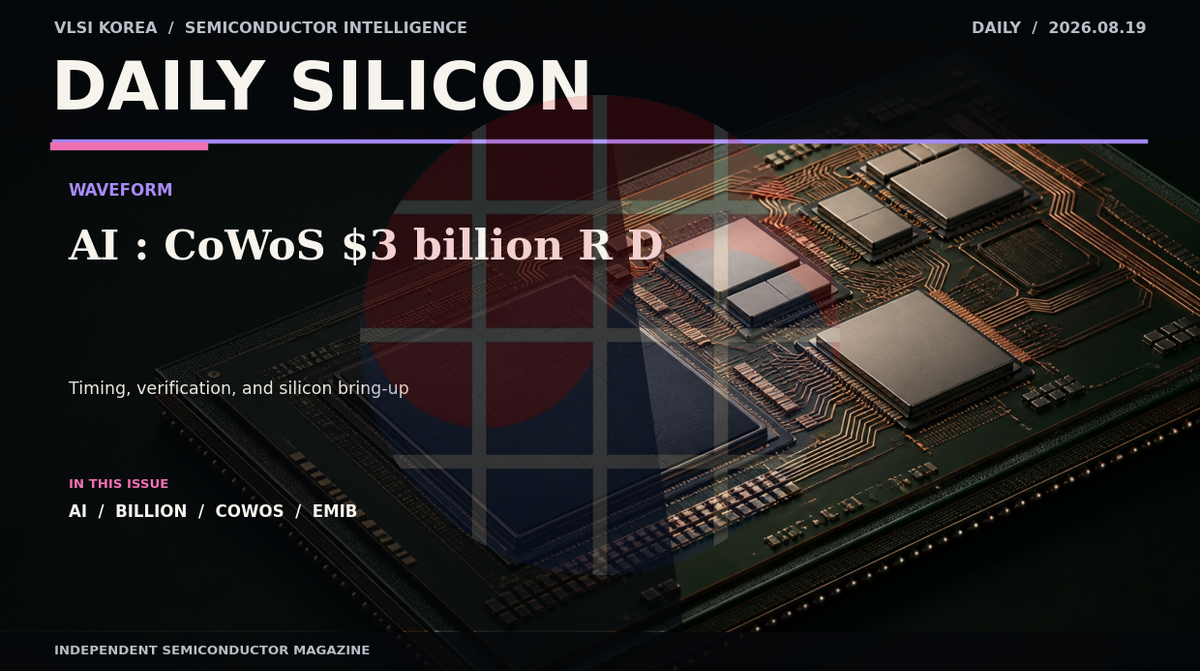 Daily Silicon: Semiconductor Design and AI Chips: CoWoS and $3 billion R&D