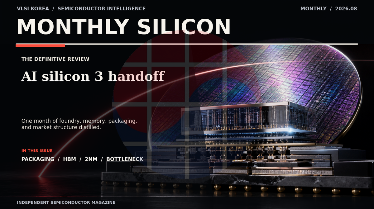 VLSI Monthly: 2026년 8월: AI silicon 납기의 3 handoff