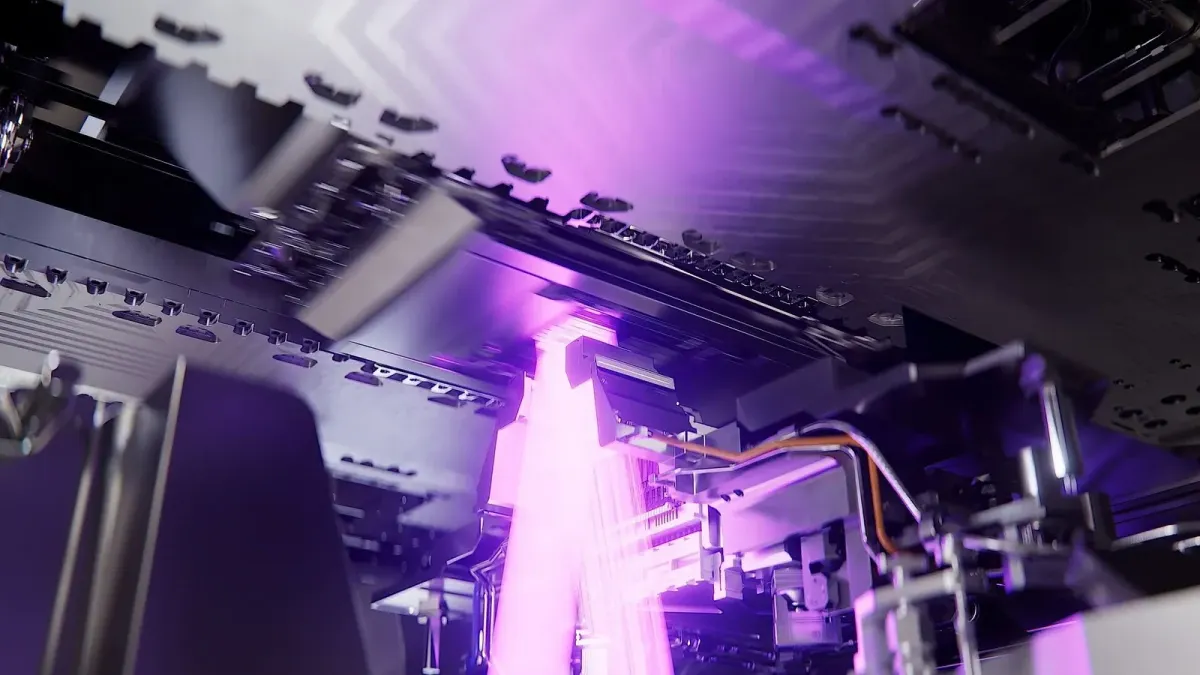 ASML High-NA EUV system image used as the physical anchor for the 12-inch photomask discussion.