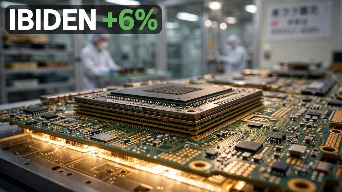 이비덴 주가 6% 상승 이유 — 골드만삭스 목표가 상향과 AI 기판 병목 (Ibiden·AI 서버 기판)