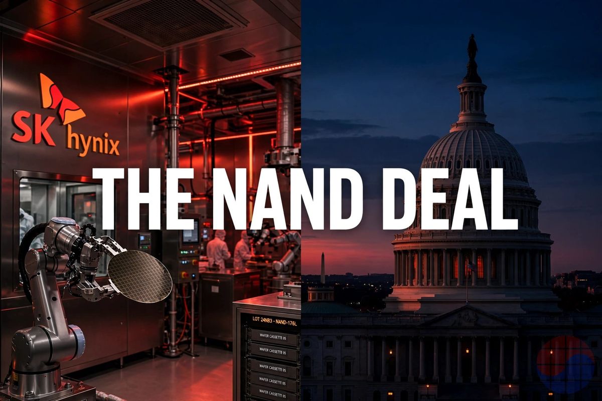 SK Hynix propone un trueque a Washington: licencias para la fab de Dalian a cambio de una fábrica NAND en EE. UU. — ¿por qué el precio NAND ×7 cambia la mesa de negociación?