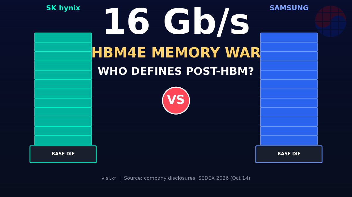 HBM4E y la guerra de la jerarquía de memoria: SK Hynix vs Samsung por el estándar post-HBM