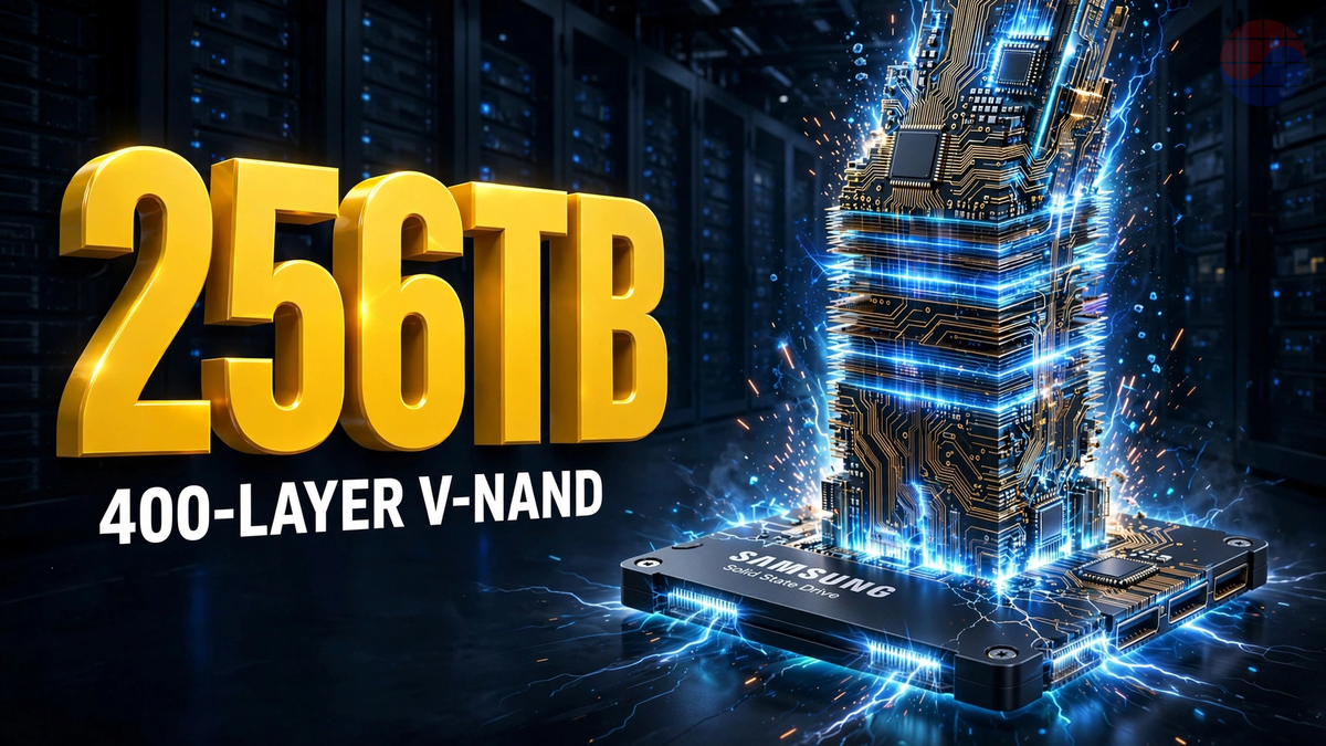 V-NAND de 400 capas y un SSD de 256TB: la economía del almacenamiento en la contraofensiva NAND de Samsung
