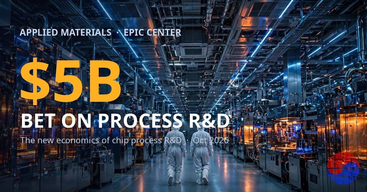 Applied Materials inaugura centro EPIC de US$ 5 bilhões: a era da 'economia colaborativa' em P&D de processos