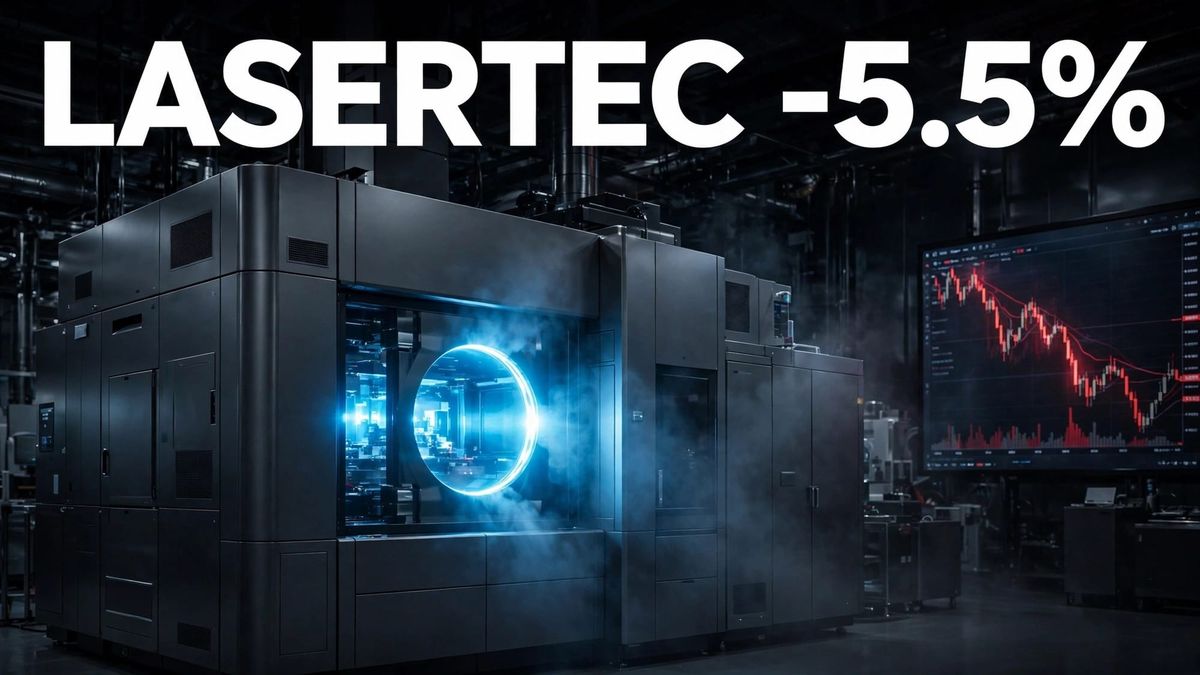 레이저텍(Lasertec) 주가 6% 하락 이유 — EUV 검사 독점주도 못 피한 AI 신용 공포