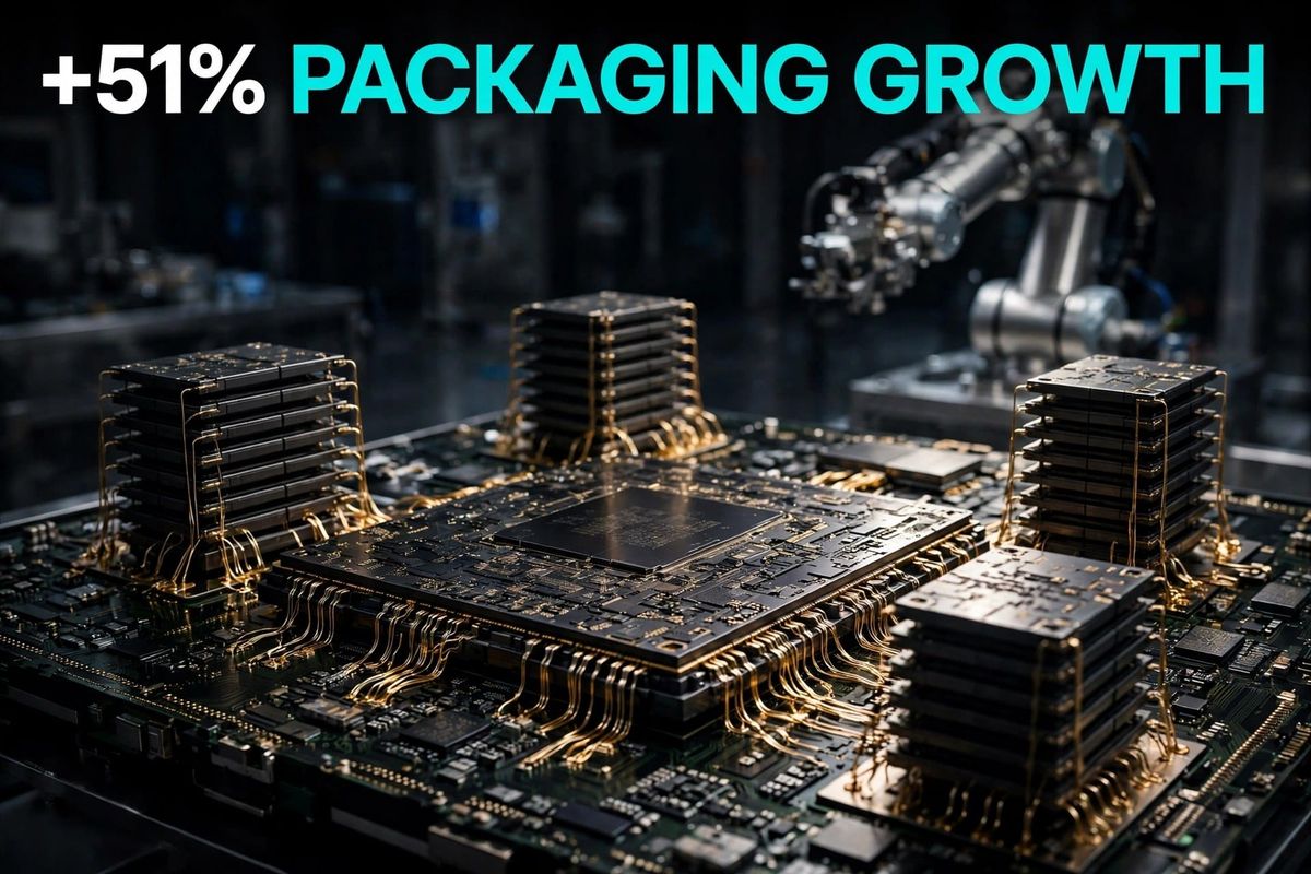 Market Bulletin: los ingresos de packaging suben un 51% — ASE llega a 4.740 millones de dólares y el back-end escala