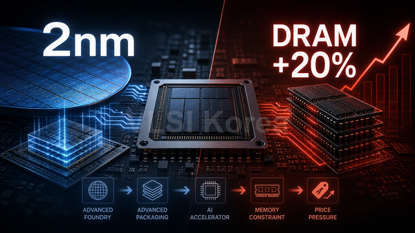 Daily Silicon: 삼성전자 2nm와 DRAM 20%: AI 반도체 가격 재편