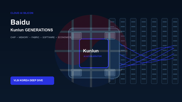 Baidu Kunlun generational architecture editorial illustration