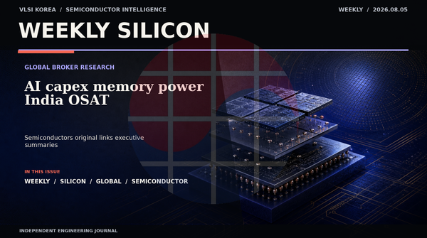 VLSI Korea Weekly Silicon 글로벌 반도체 증권사 리서치 표지