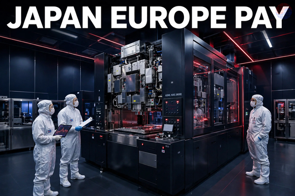 Equipment Is Japan's Pay Ceiling: Tokyo Electron ¥13.54M vs Renesas ¥7.50M — and ASML's €119,900 Is Europe's Only League Table