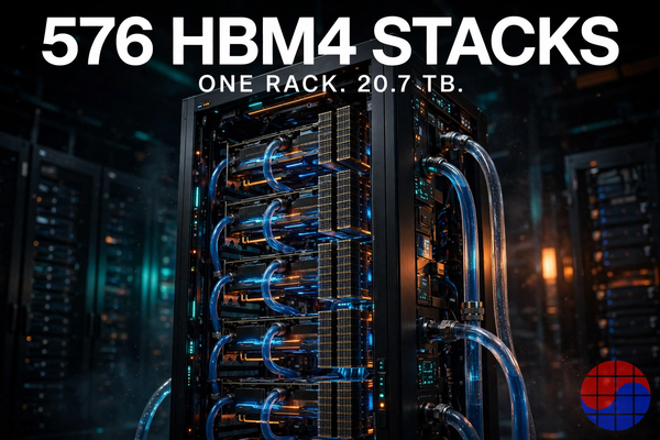 A matemática da produção da Vera Rubin: 576 pilhas HBM4 por rack e 300 mil wafers por milhão de GPUs (TSMC, SK hynix, Samsung, Micron)