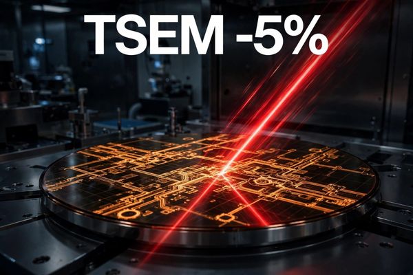 타워세미컨덕터 주가 5% 하락 이유 — 실적 앞 차익실현과 AI 자금조달 우려 (SiGe·SiPho)