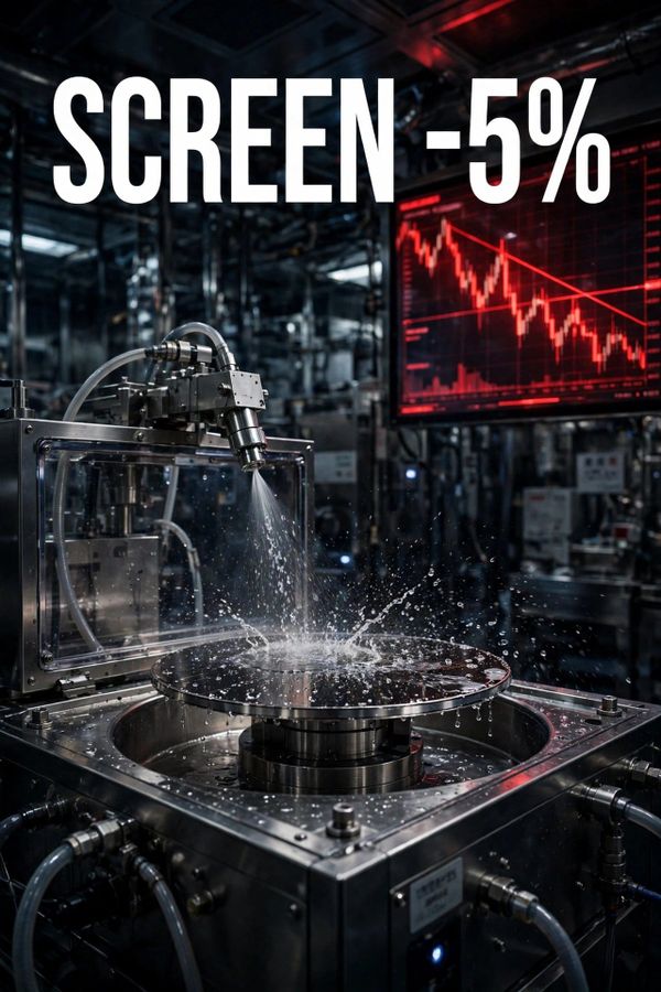 SCREEN홀딩스 주가 5% 하락 이유 — 실적 앞 디레이팅과 장비주 동반 약세 (웨이퍼 세정)