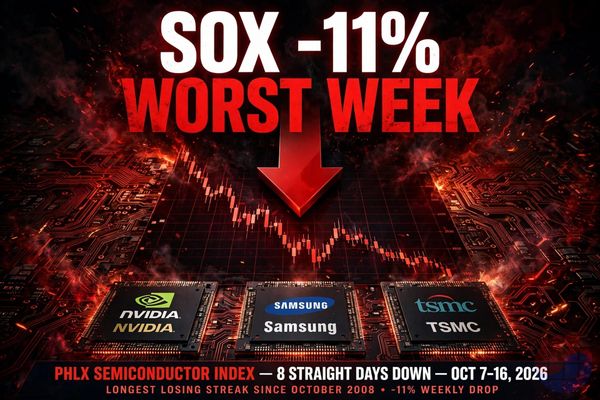 CXMT三季度营收增长7倍·SOX单周下跌11%·台积电创历史最佳业绩——10月18日9篇必读