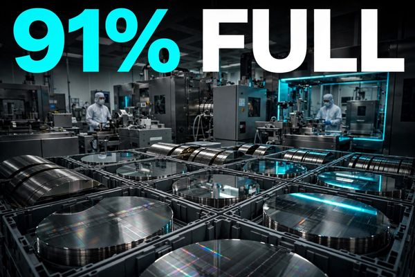 Market Bulletin：晶圆代工产能利用率达91% — 8英寸产能减少6%，成熟制程趋紧