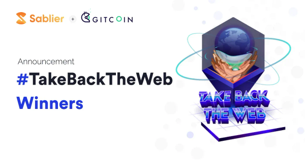 Judging Submissions for the “Take Back The Web” Hackathon