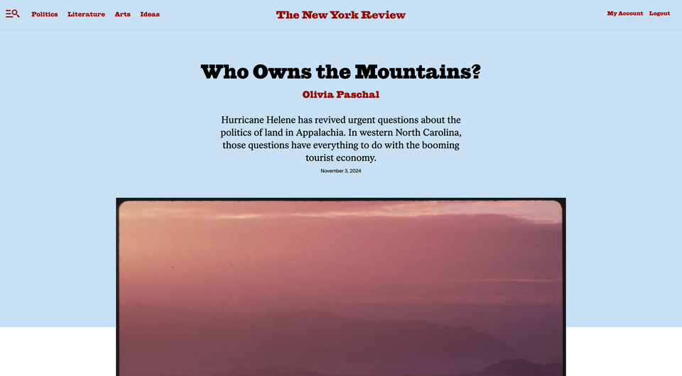 Who Owns the Mountains?