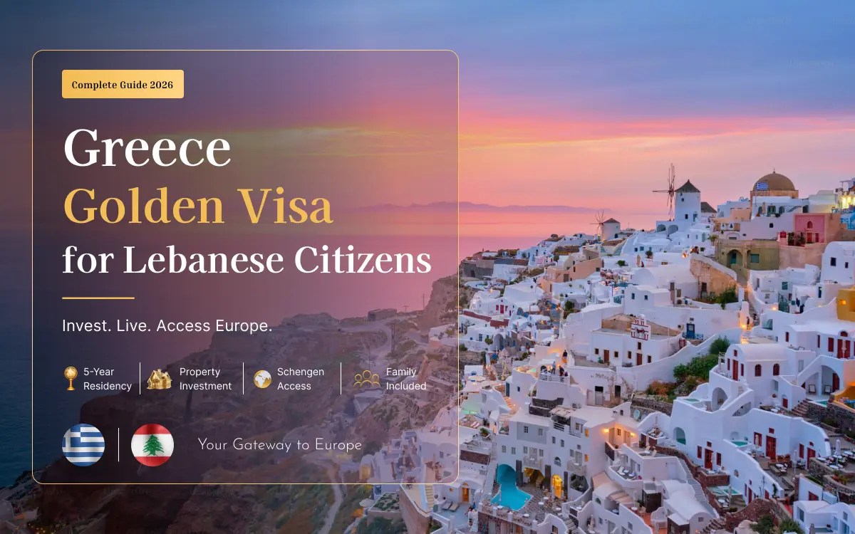 Greece Golden Visa for Lebanese Citizens: The Complete 2026 Guide