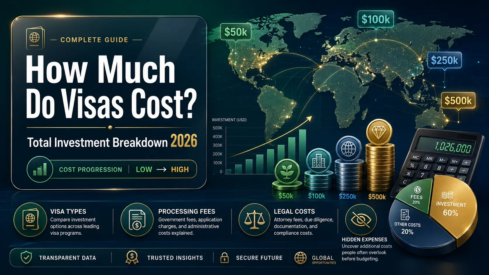 How much does visas cost? Total investment breakdown (2026)