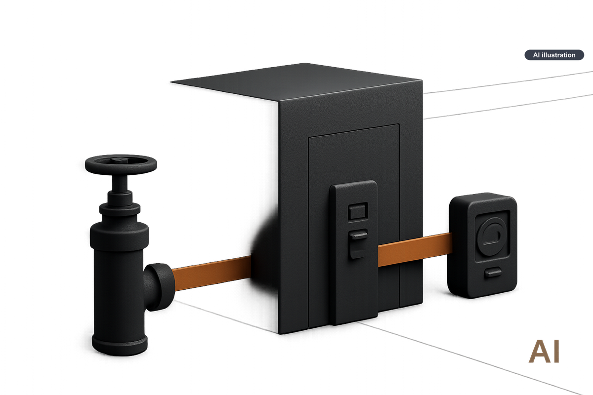 Conceptual AI illustration for California signs seven data center laws on water, power costs and local disclosures