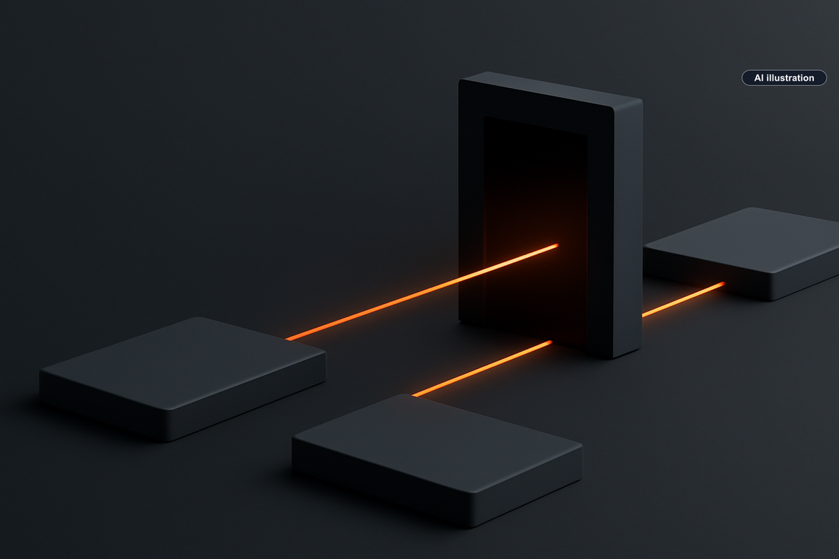Conceptual AI illustration for Outmarket raises $34.5M to push AI deeper into insurance agency work