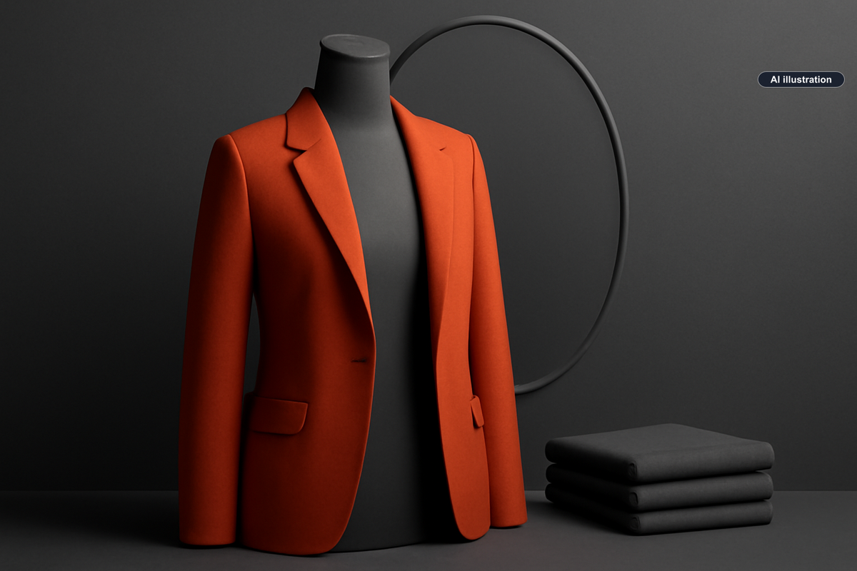 Conceptual AI illustration for ChatGPT adds virtual try-on for clothes and a Favorites library