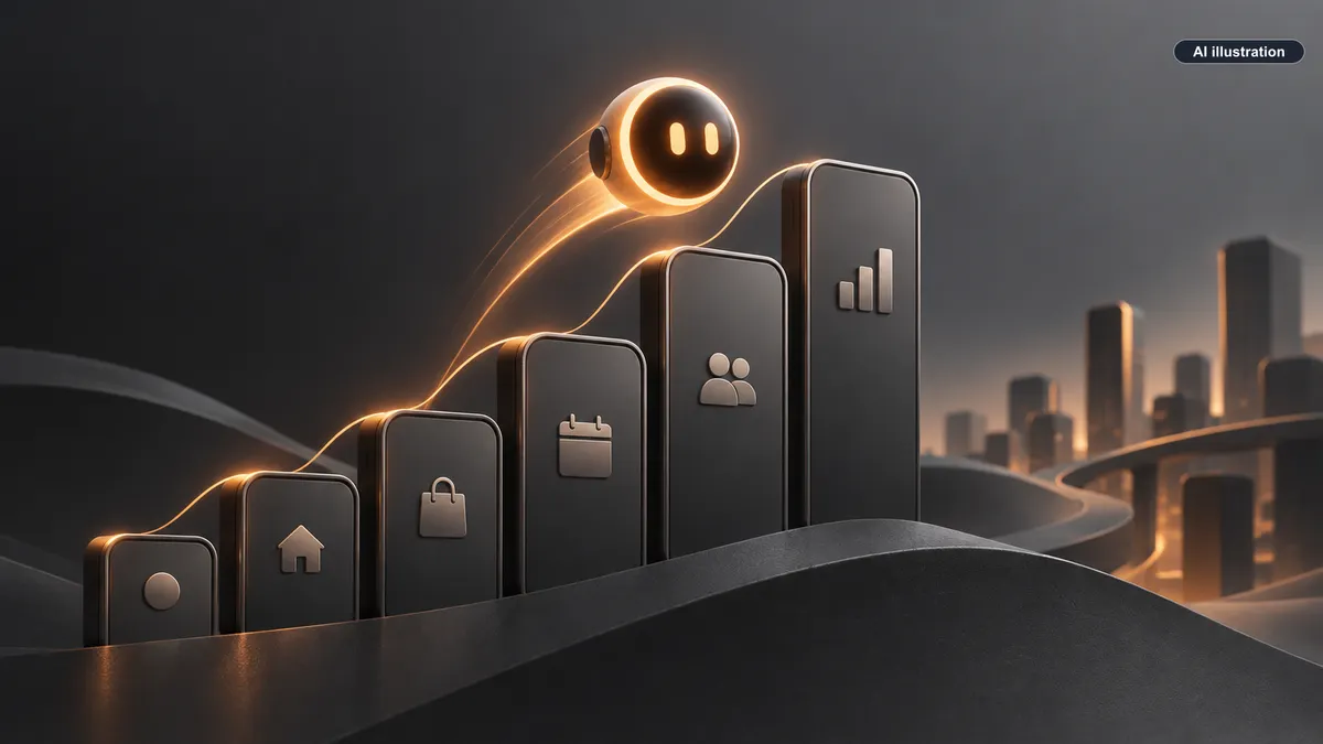 Conceptual AI illustration for Meta's Muse has launch momentum. Retention is the next test