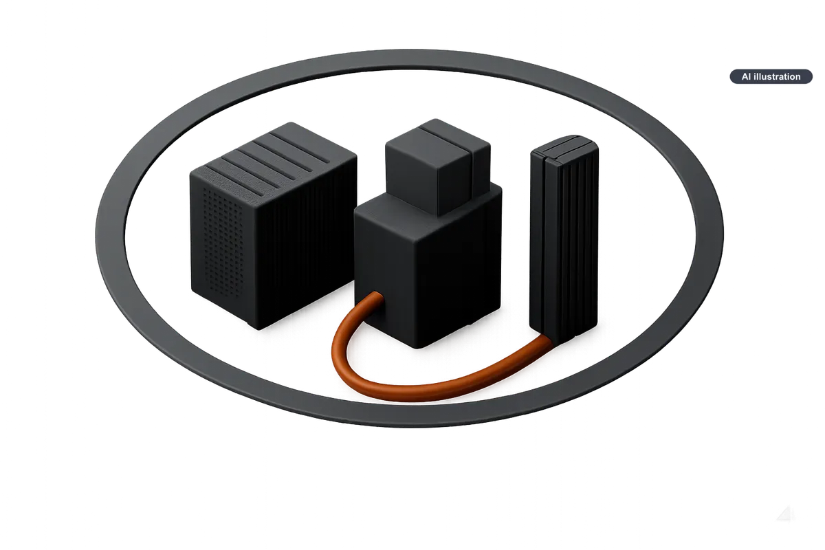 Conceptual AI illustration for Samsung’s $1B Helix stake links AI data centers, power and networks