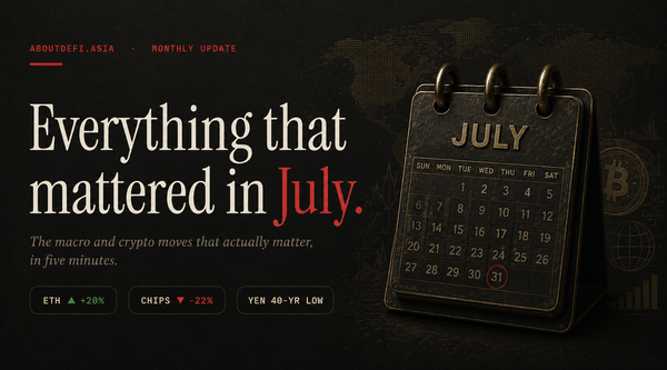 July 2026: Crypto quietly won.