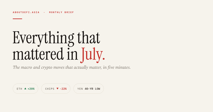 July 2026: Crypto quietly won.
