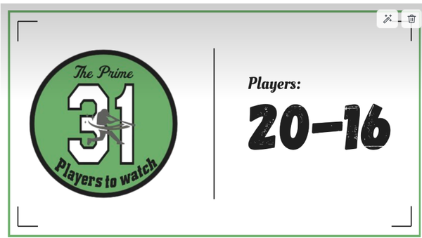 PRESEASON PRIME: 20-16