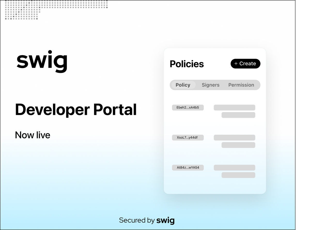 Introducing the Swig Developer Portal