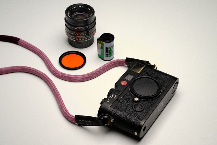 Leica M6 TTL alongside a 35 Summilux and Ilford HP5