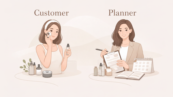 Minimal editorial illustration representing two different participation paths within the RIMAN purchasing system.