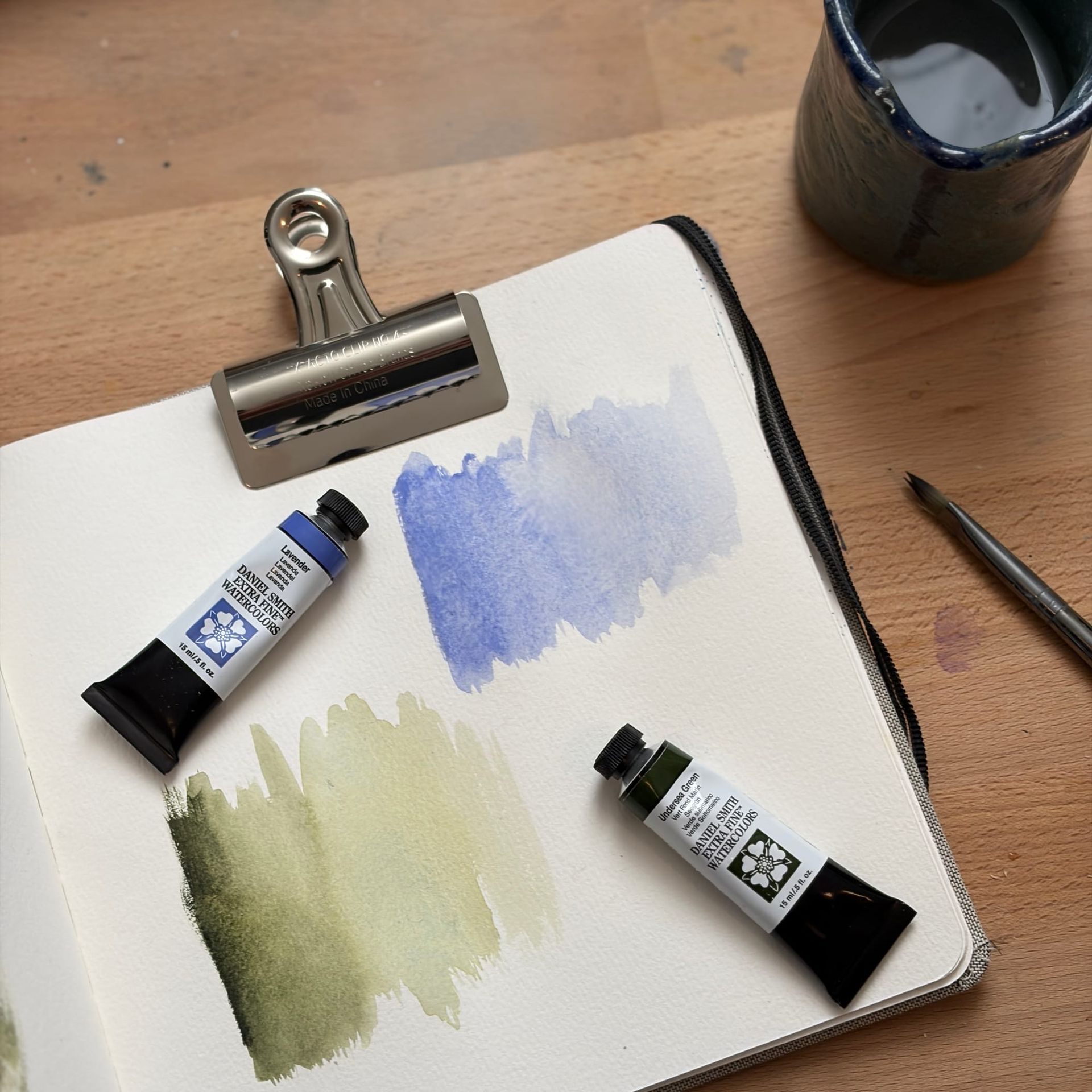 lavender + green