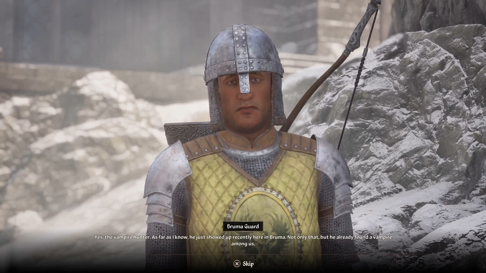 A Guard mentions the killing of Bradon Lirran, who was apparently a Vampire.