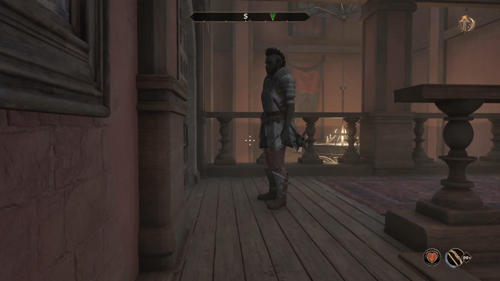 Modryn Oreyn standing inside the Leyawiin Fighters Guild