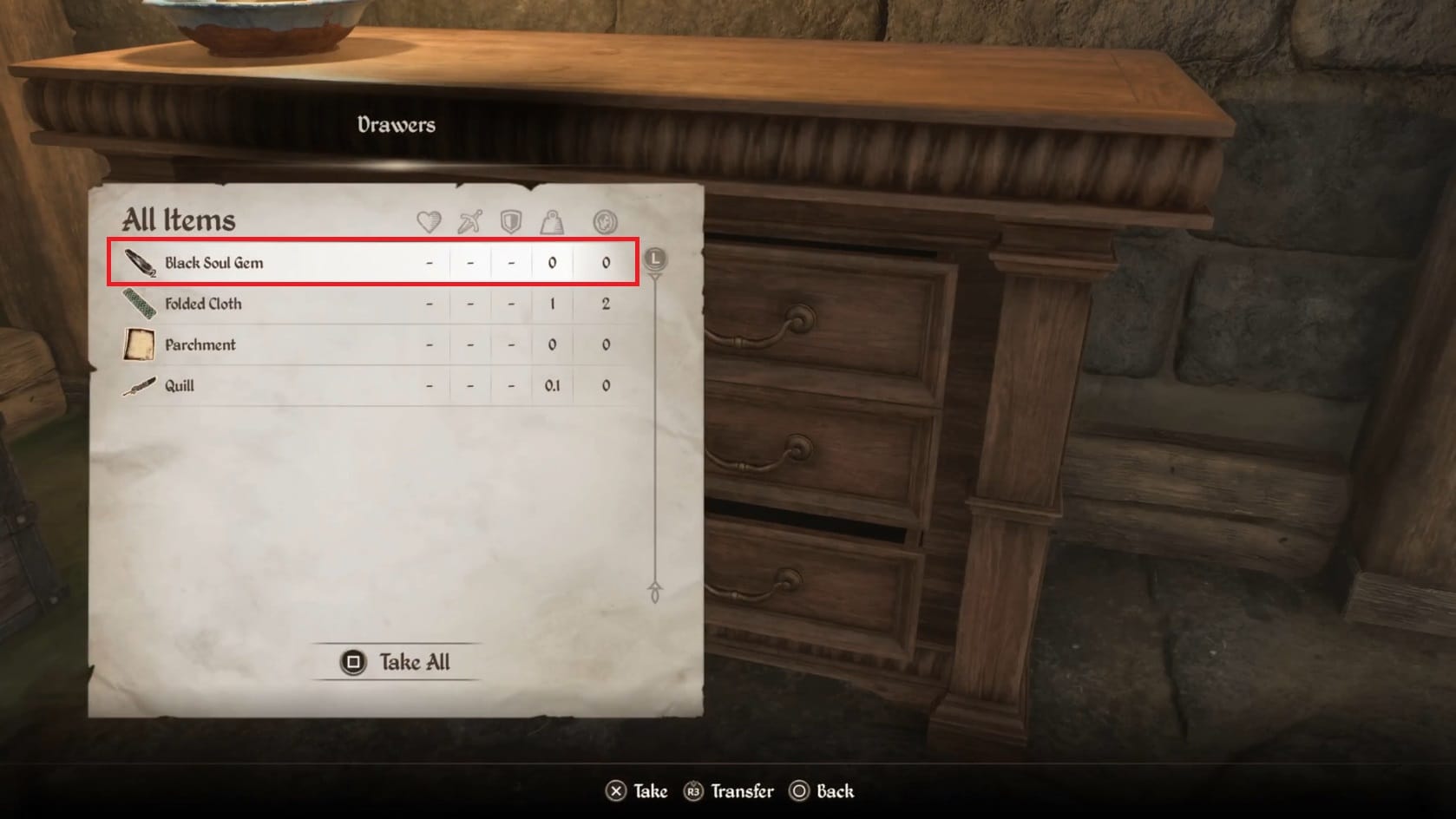 Find Black Soul Gems inside Falcar's Room.