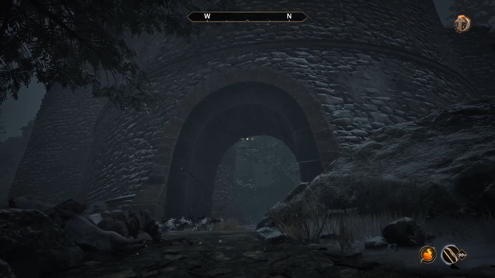 The Hero entering the Fort within the Pale Pass.